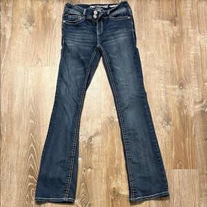 Wallflower Women's Indigo Boot Cut Jeans